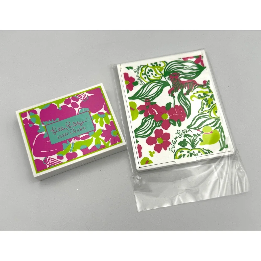 New Vintage Estee Lauder x Lilly Pulitzer Eyeshadow Palette & Compact Mirror